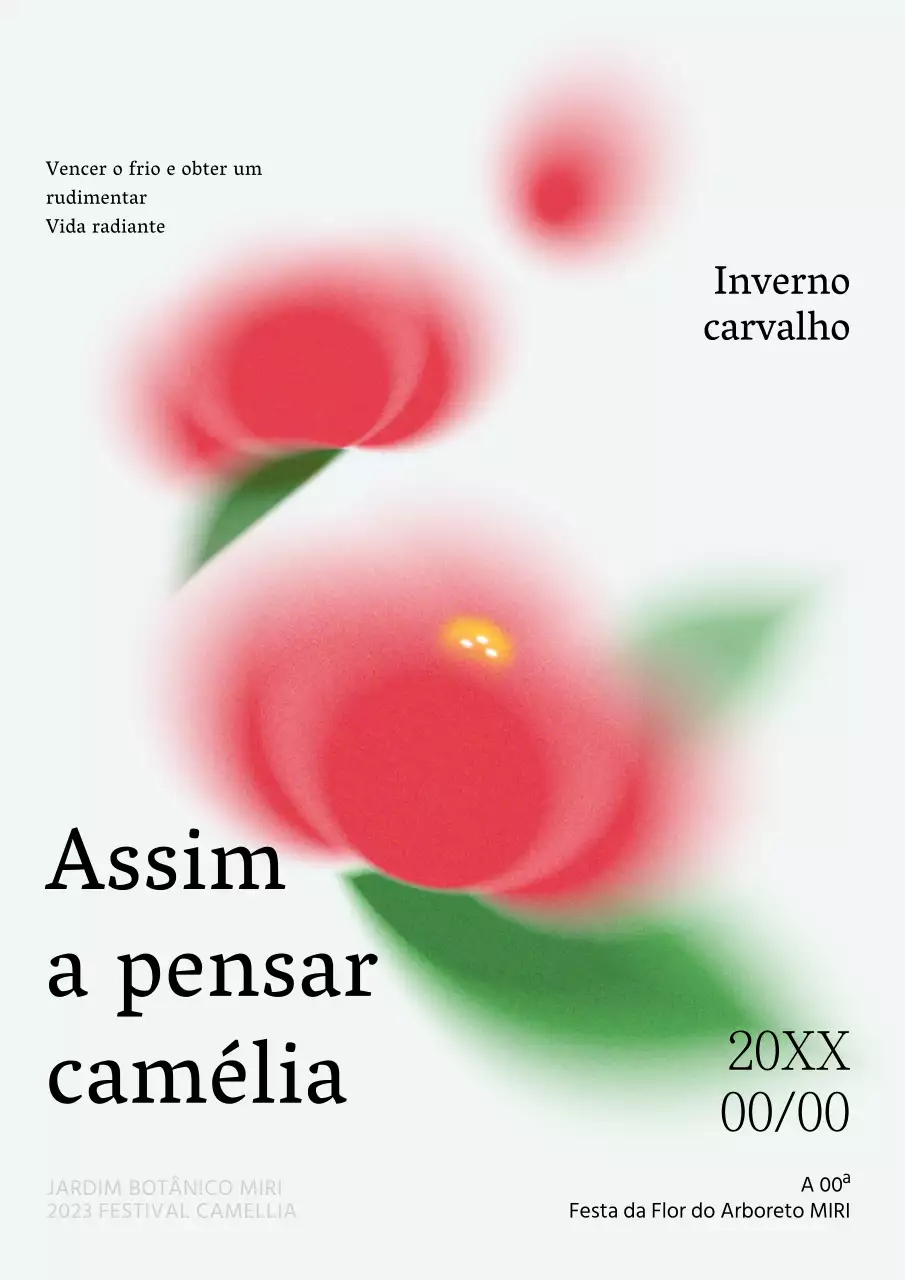 Promover a festa da camélia com um simples look vermelho e branco