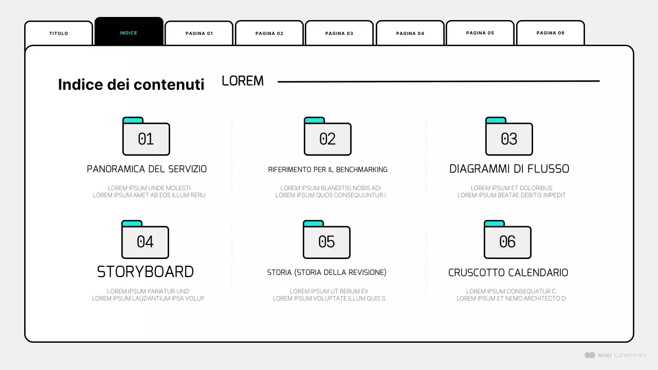 Un semplice brief per il design di una pagina web in bianco e menta