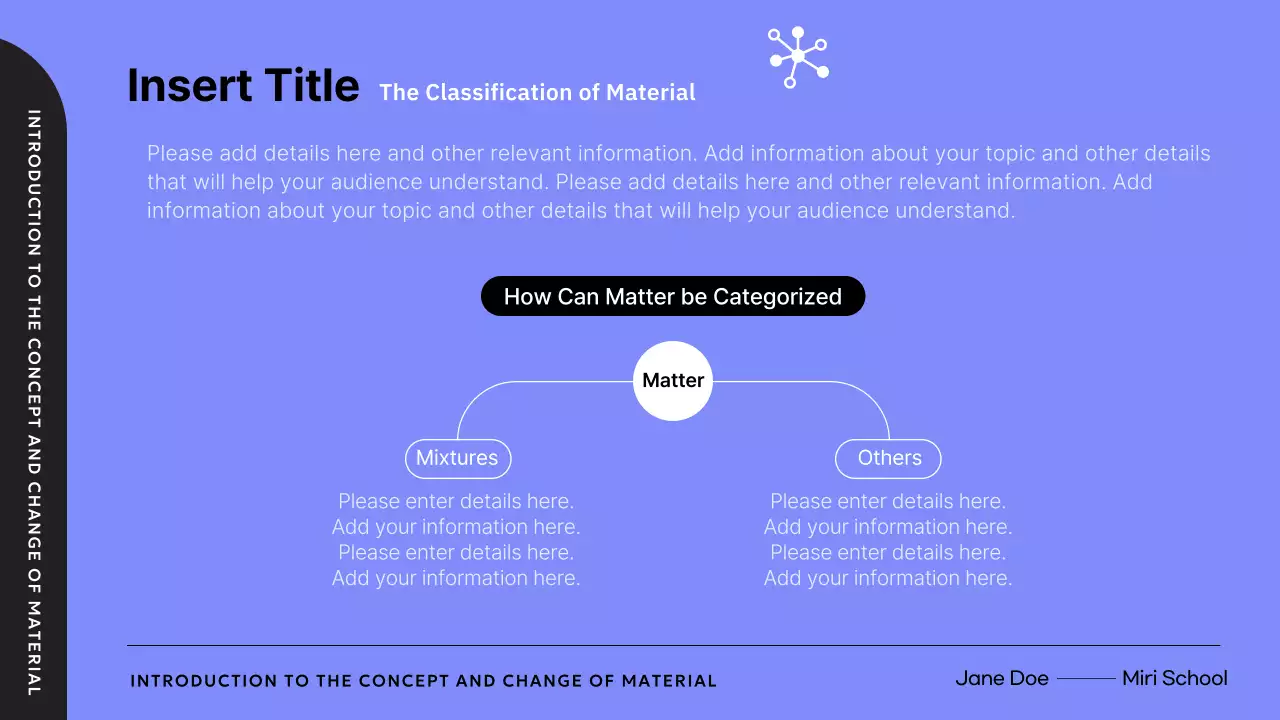 블루 모던 사이언스 과정 프레젠테이션