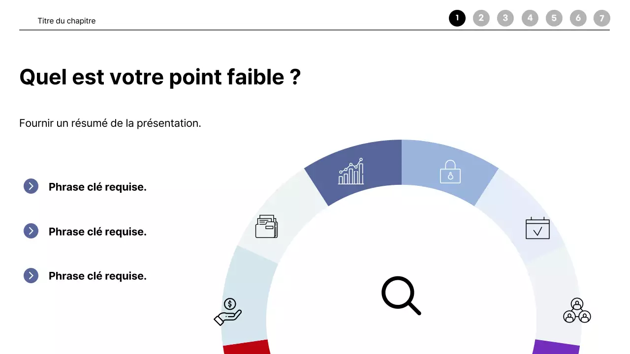 Profil d'entreprise de réunion moderne en bleu