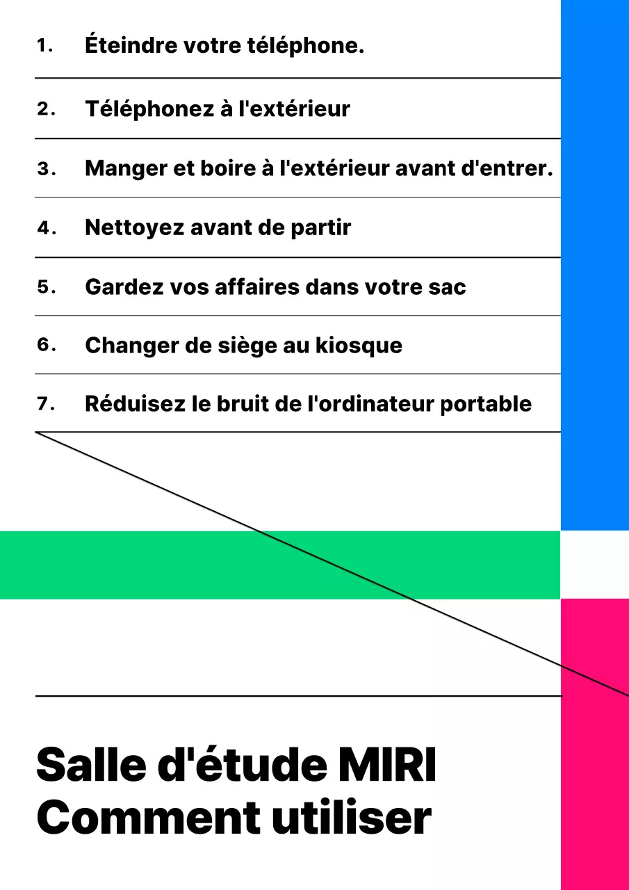 Guide pour une salle d'étude minimaliste en bleu et vert
