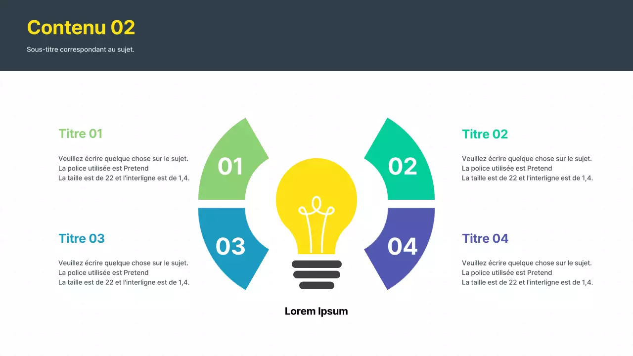 Proposition d'idée moderne en jaune et gris