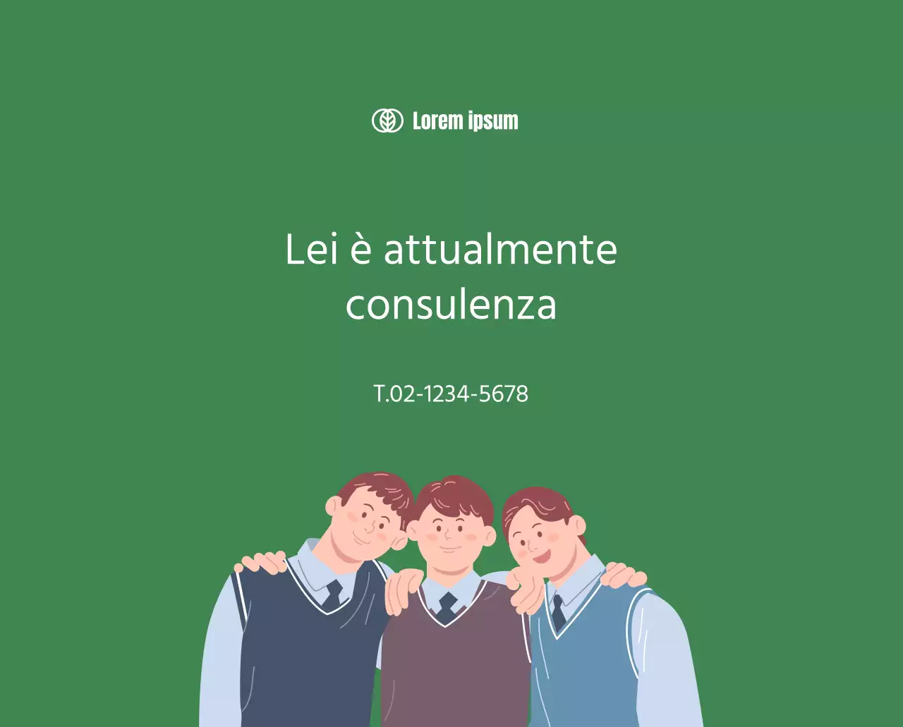 Calendario con illustrazioni giovanili su sfondo giallo e verde