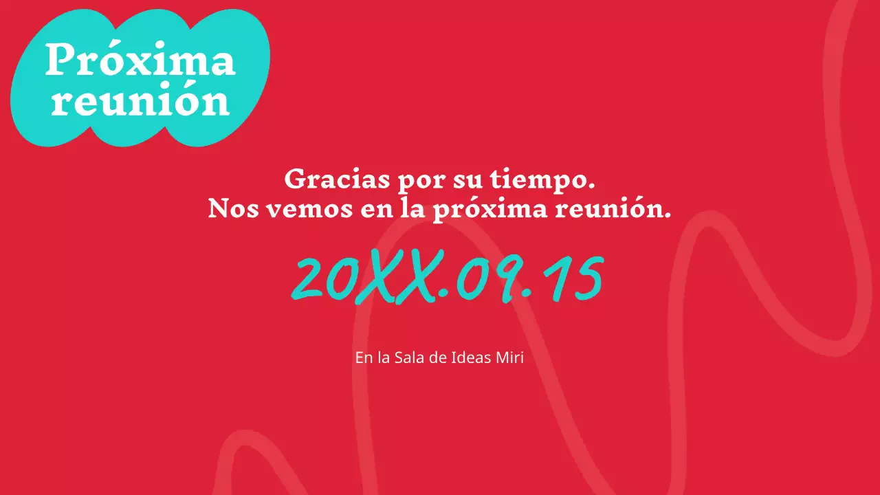 Moderno informe de actas de marketing en rojo y menta