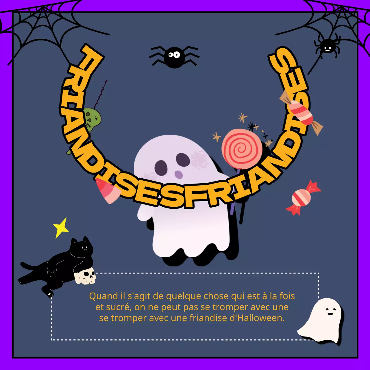 Promouvoir des idées de décoration fantastiques pour Halloween en violet et orange