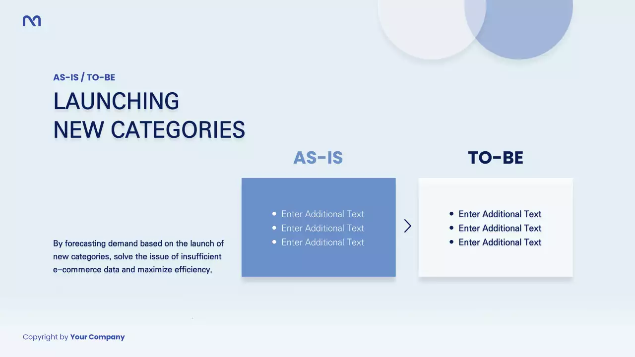 파랑과 남색의 심플한 시장조사 보고서