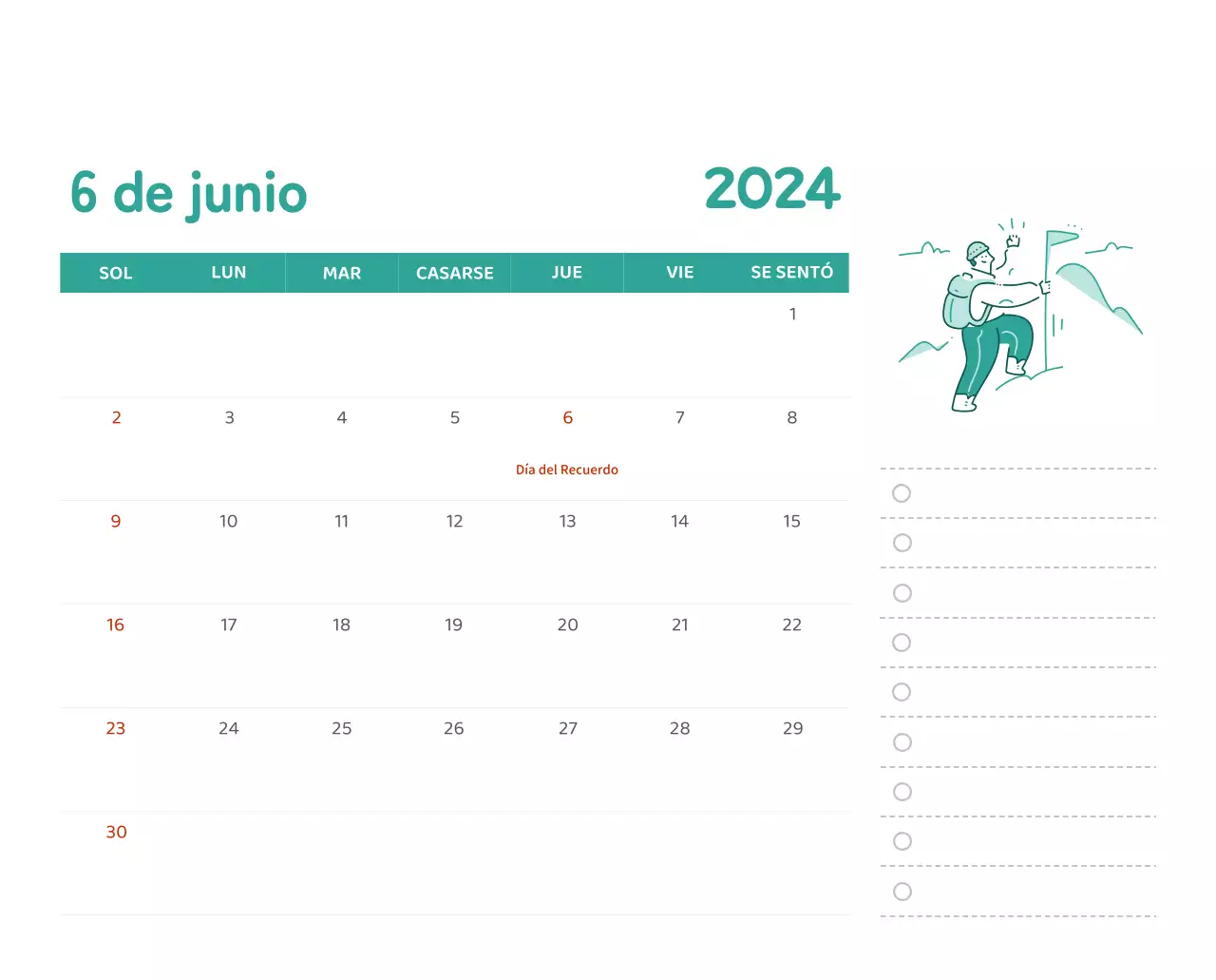 Un calendario con ilustraciones llenas de color y emoción