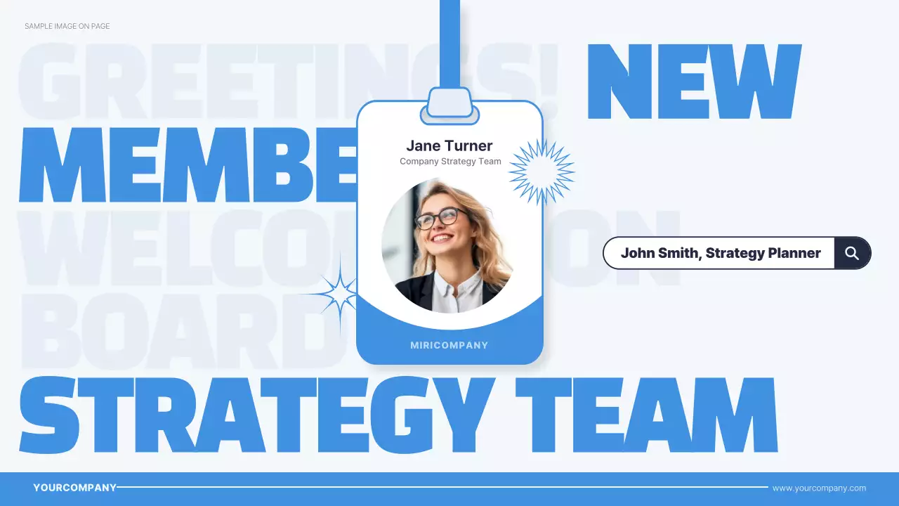 블루 모던 팀 발표 프레젠테이션