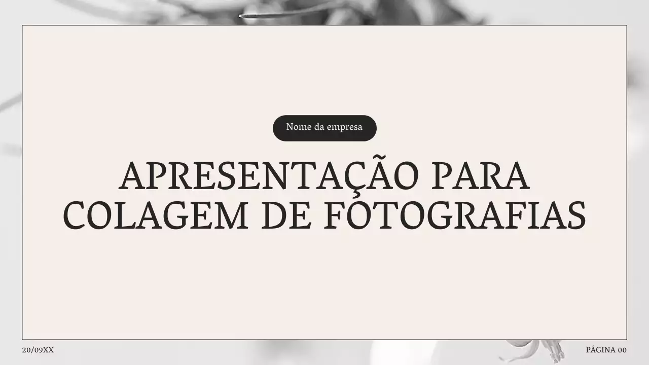 Proposta de colagem de fotografias simples em corcunda