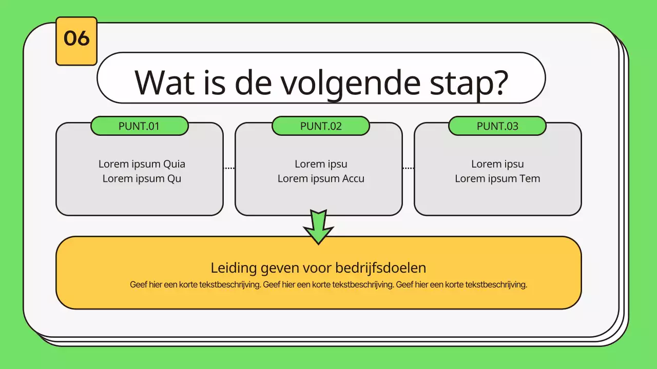 Een kitscherige sollicitatiebrief voor nieuwe werknemers in chartreuse en geel