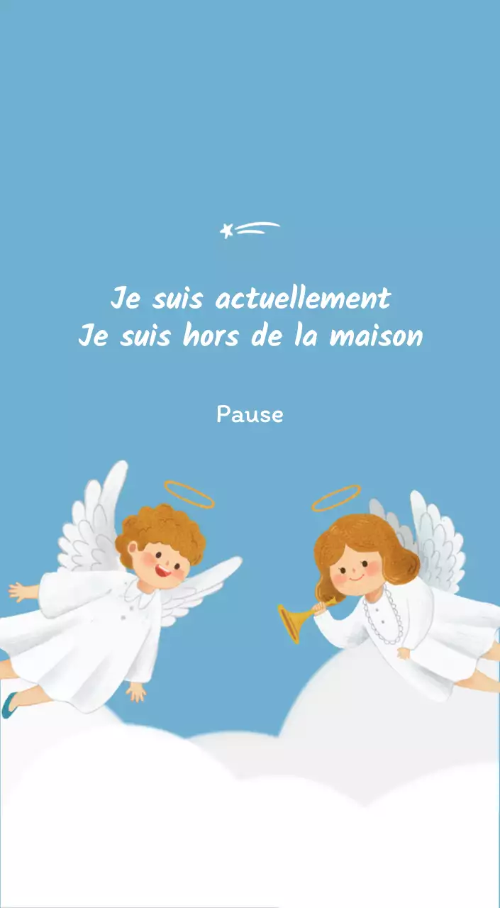 Un calendrier dévotionnel avec des illustrations douces et des versets bibliques sur un fond bleu clair.