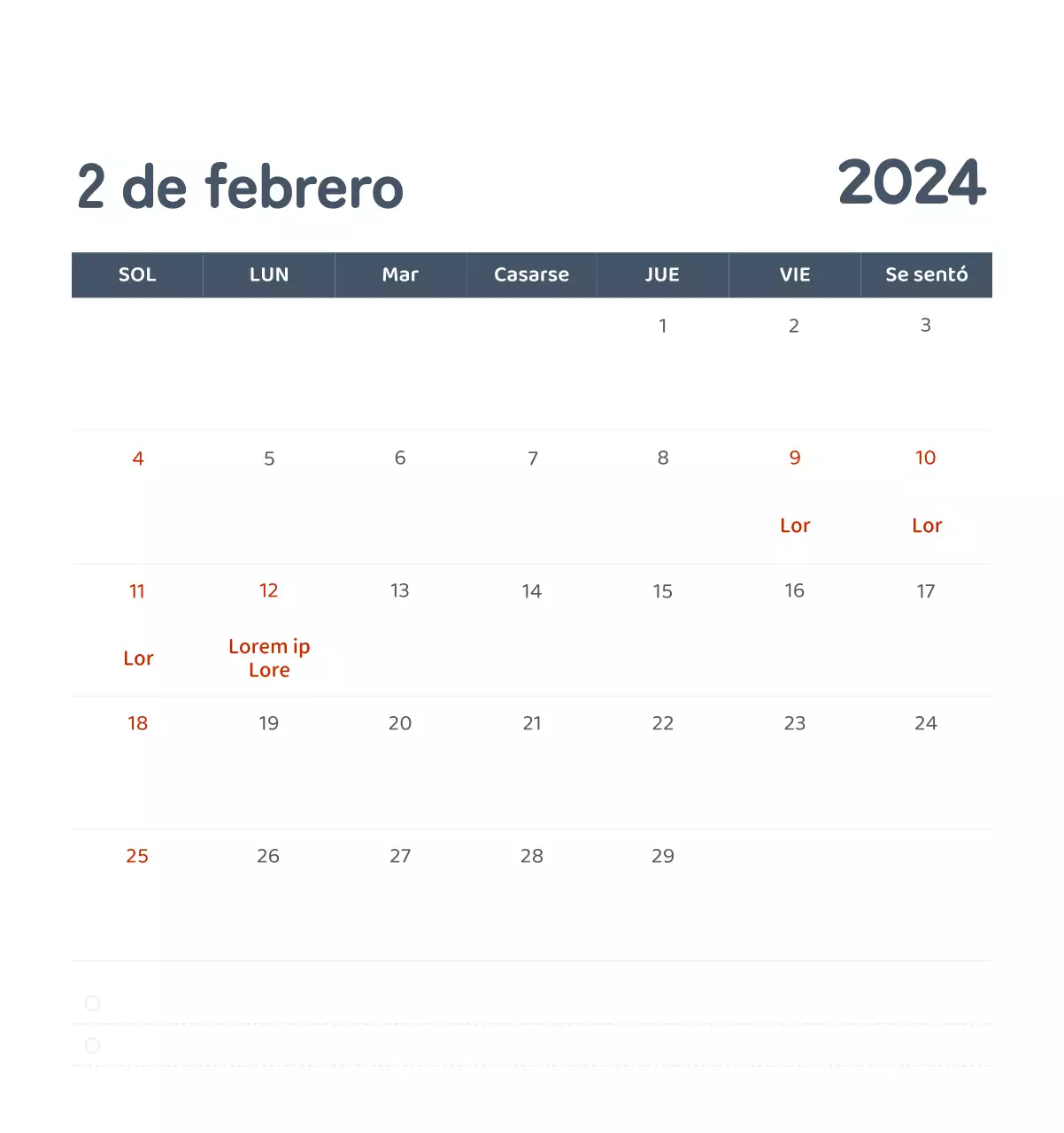 Un calendario con ilustraciones llenas de color y emoción