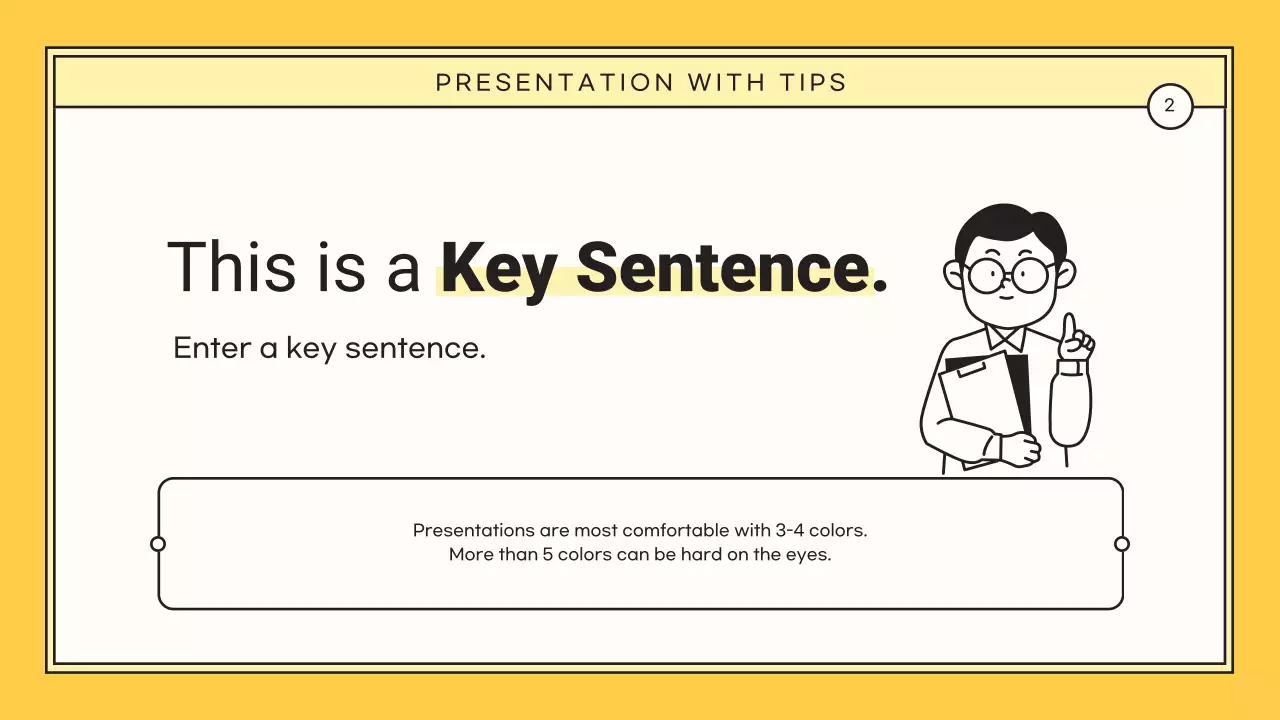 노랑의 심플한 핵심을 담은 제안서