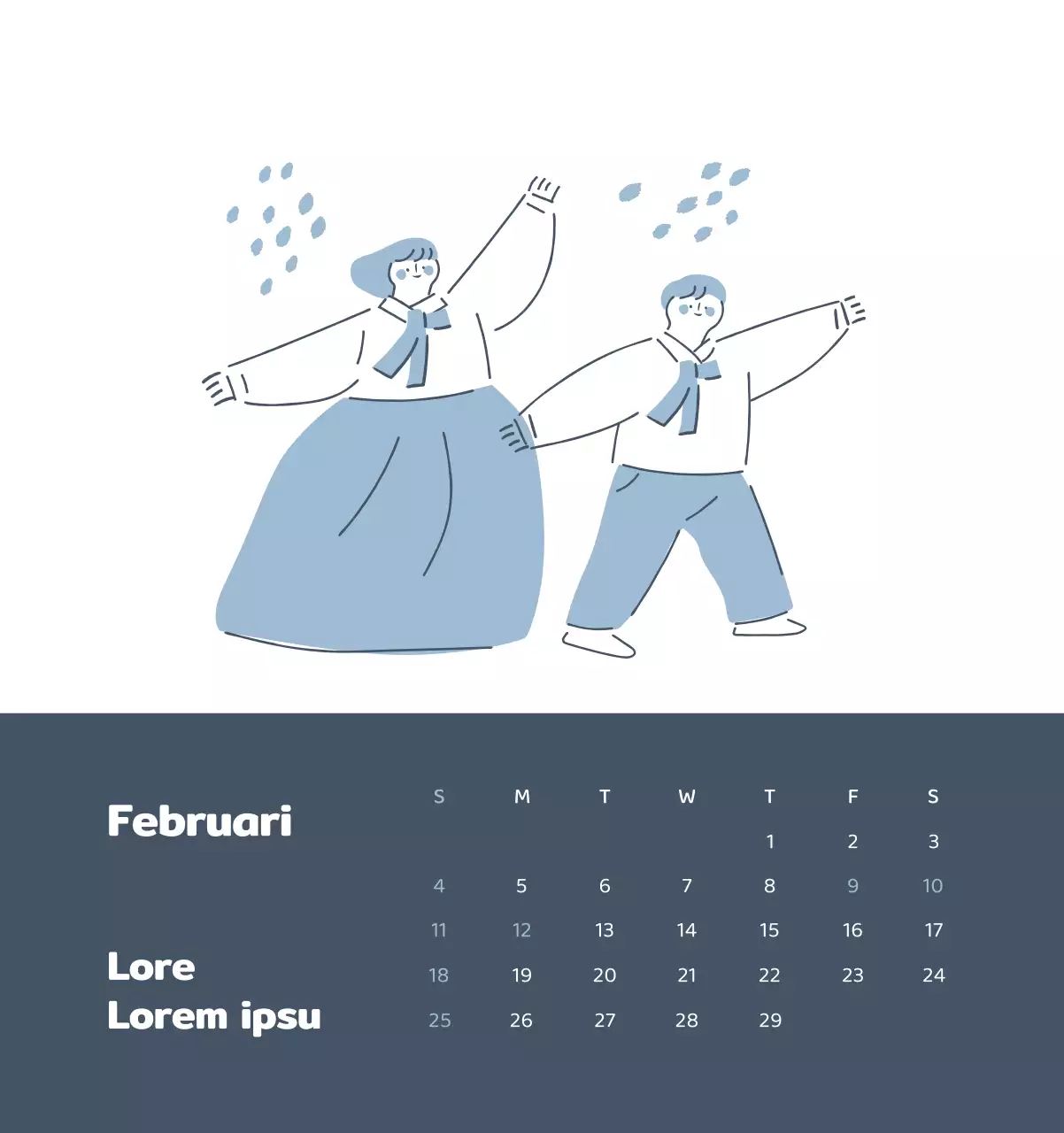 Een kalender met kleurrijke, emotionele illustraties
