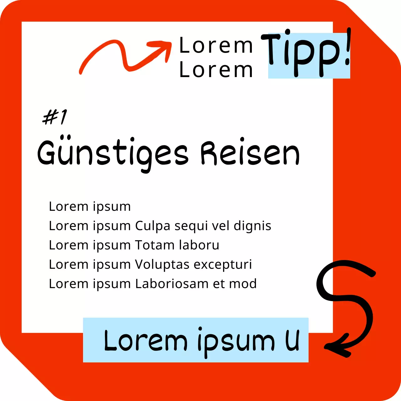 Kitschige japanische Reisewerbung in Rot