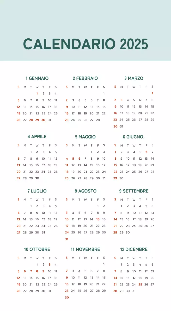 Un calendario con illustrazioni colorate ed emozionali