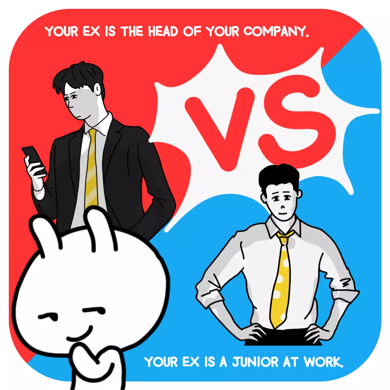 Red Comic Work Meme Social Media Post