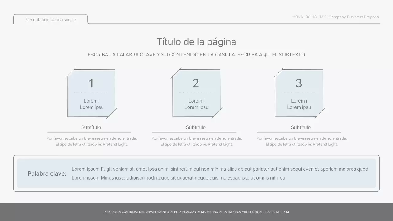 Informe básico sencillo en azul claro y verde claro