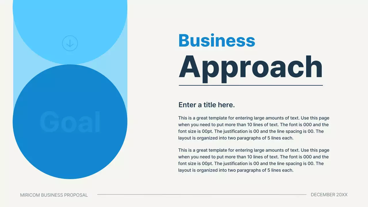 파랑의 심플한 발표용 비즈니스 기획서