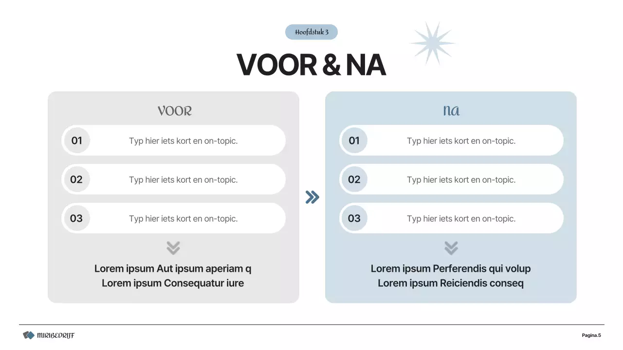 Een eenvoudig ondernemingsplan in grijs en wit