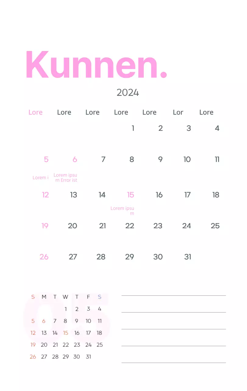 Werkkalender met prachtige illustraties