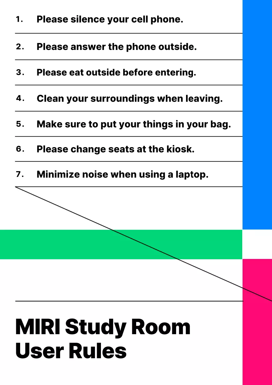 White Minimal Study Guide Poster