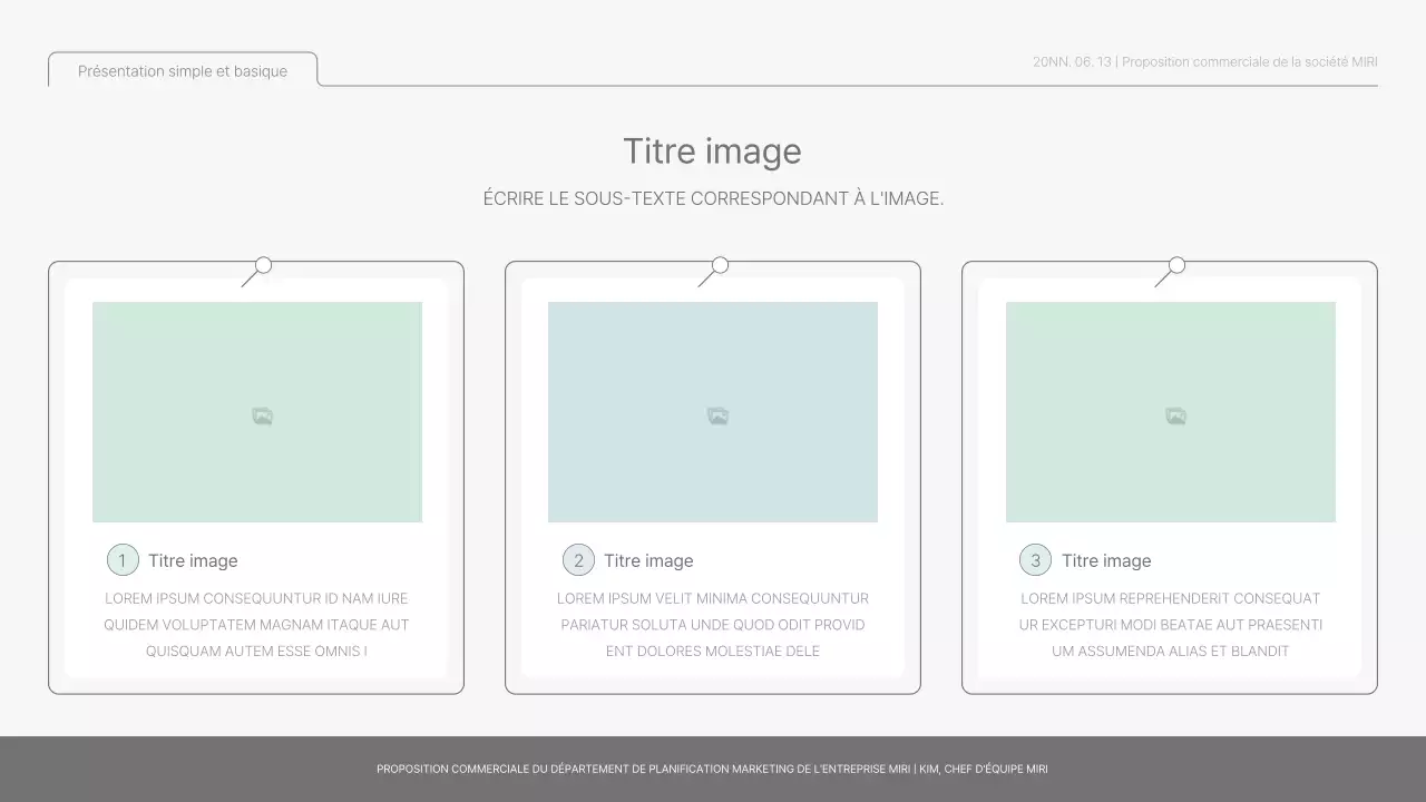 Rapport de base simple en bleu clair et vert clair