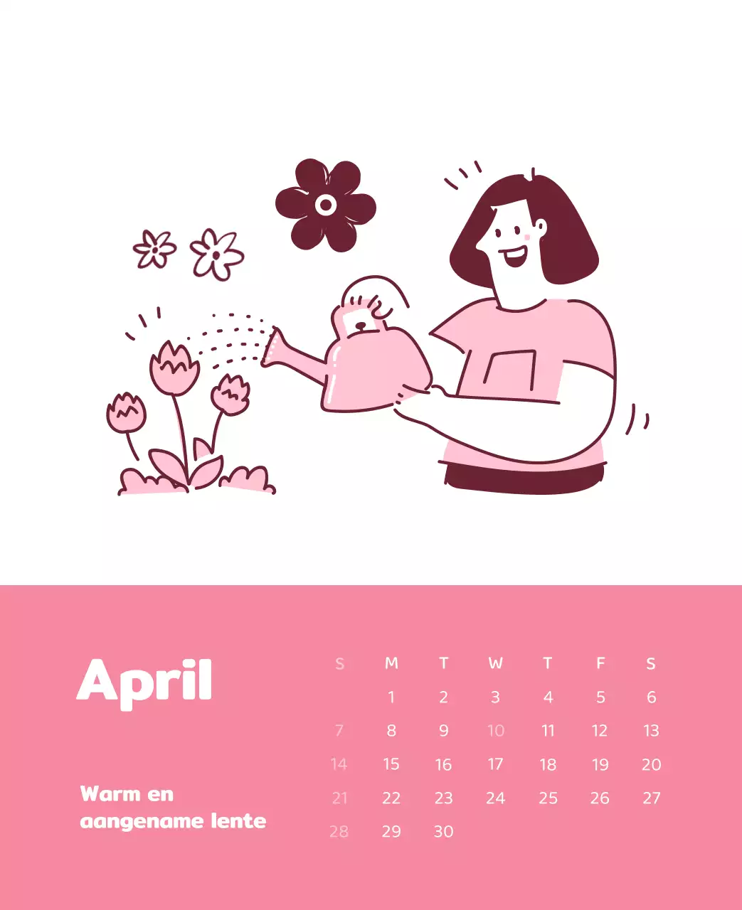 Een kalender met kleurrijke, emotionele illustraties