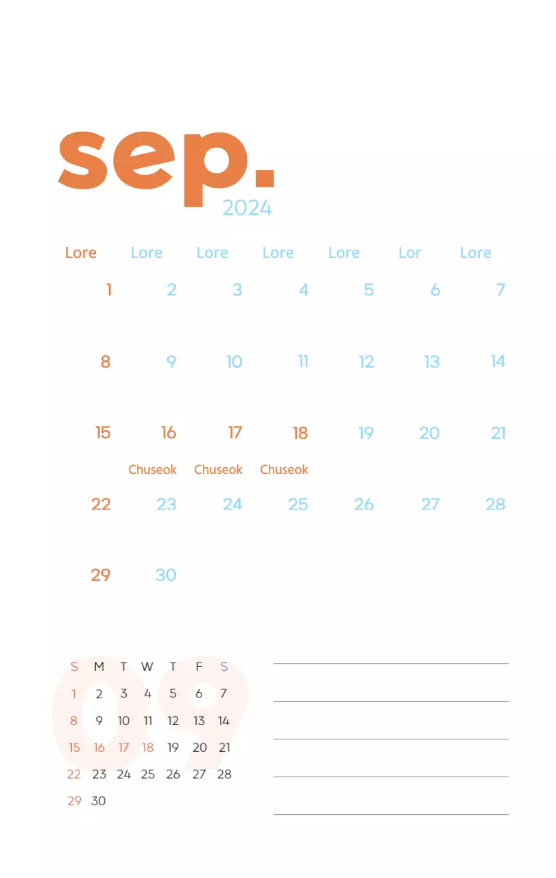 Werkkalender met prachtige illustraties