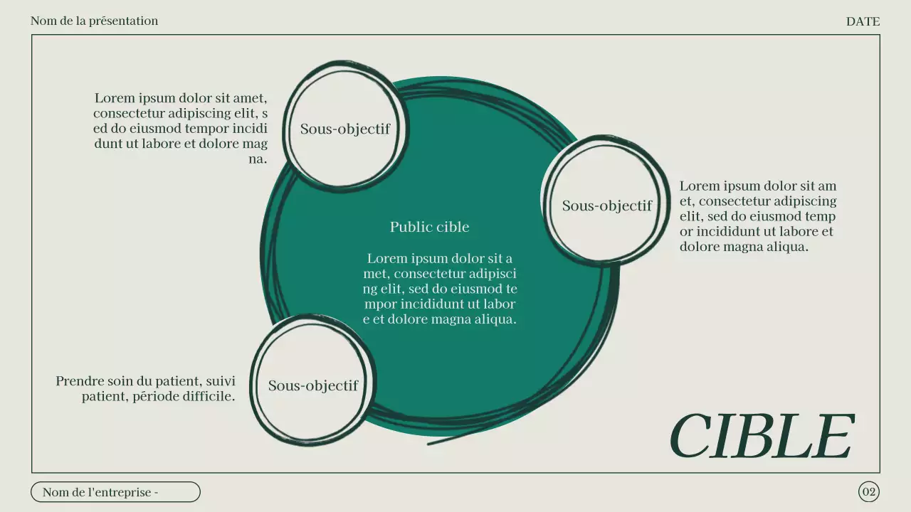 Compte rendu de réunion de marketing minimaliste en vert et beige