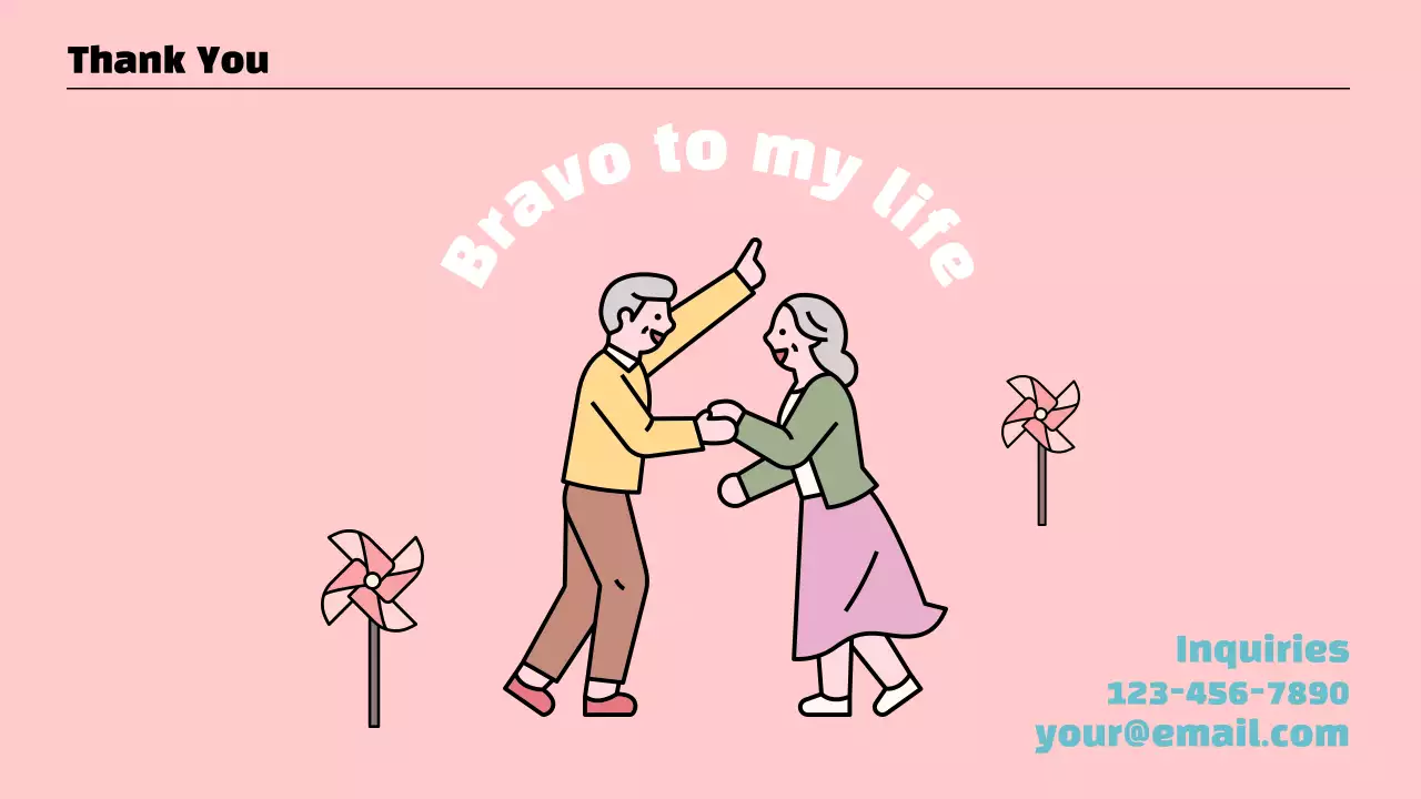 Blue Minimal Retirement Presentation