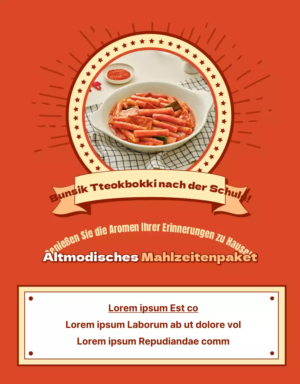 Fördern Sie einen roten Retro-Look