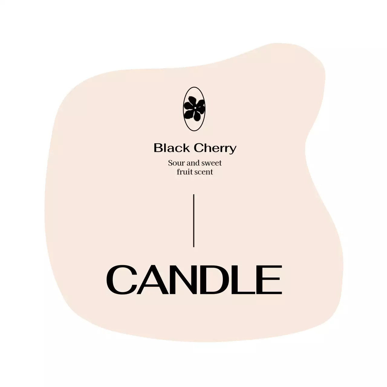 노란색과 분홍색의 독특한 도형 형태의 캔들 디자인