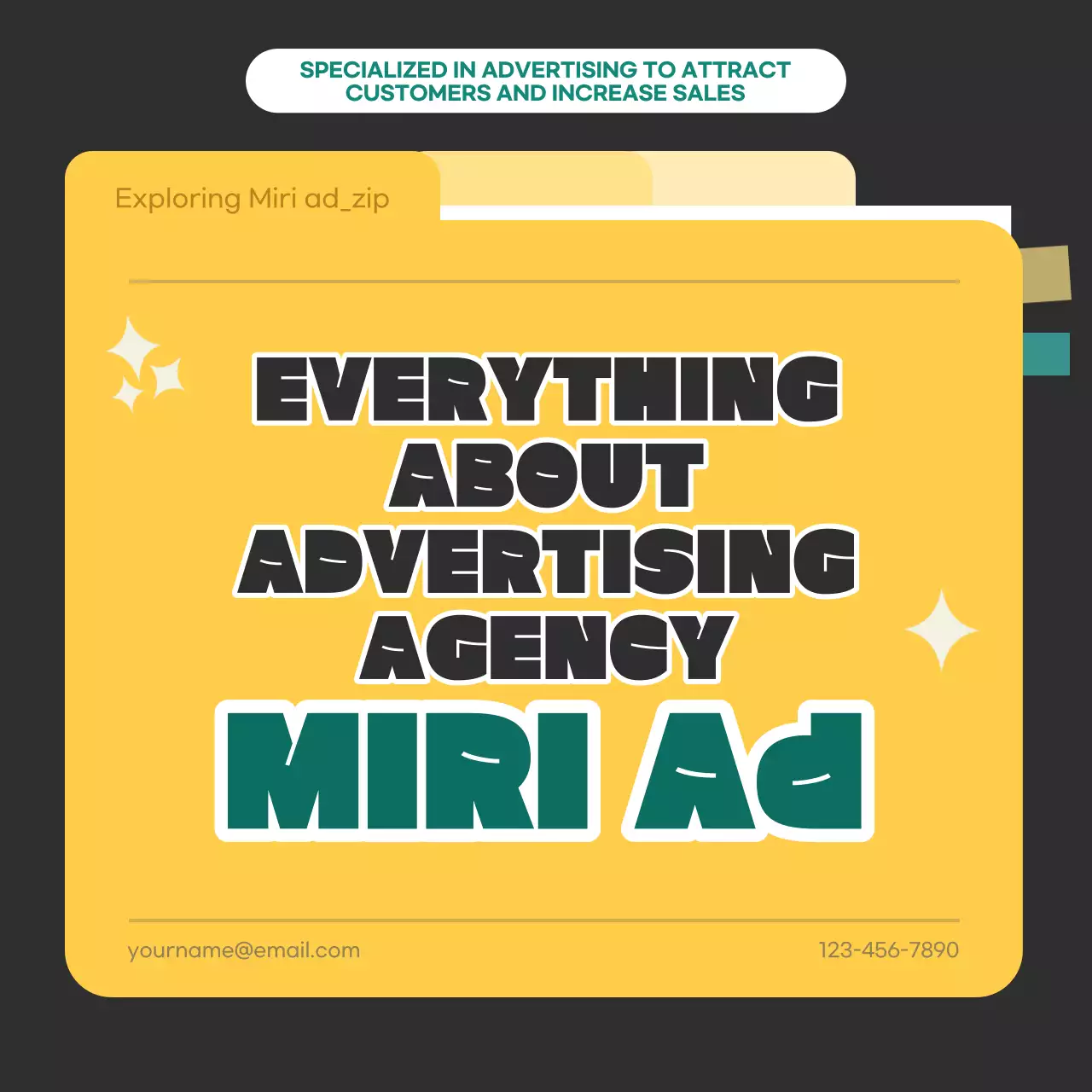 옐로우 심플 광고 가이드 인스타그램 캐러셀