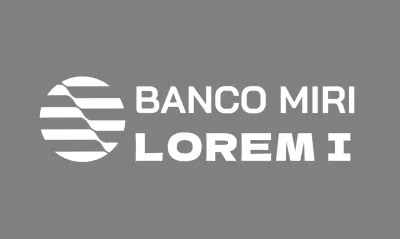 Logotipo bancario geométrico circular