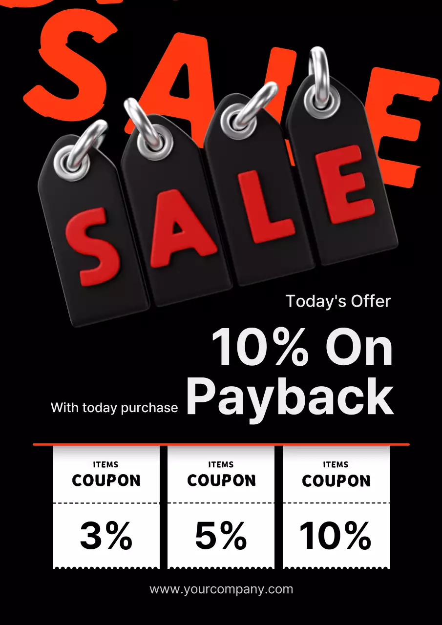 블랙 볼드 세일 프로모션 포스터