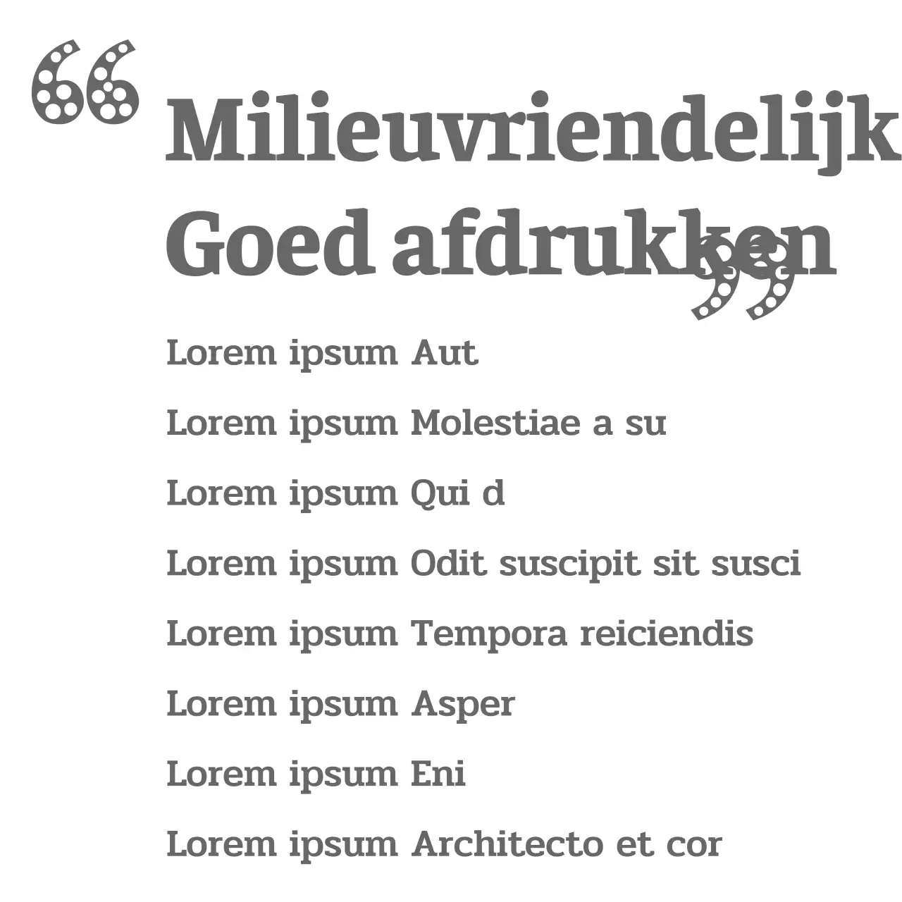Promoot milieubescherming met een eenvoudig wit en grijs milieulettertype