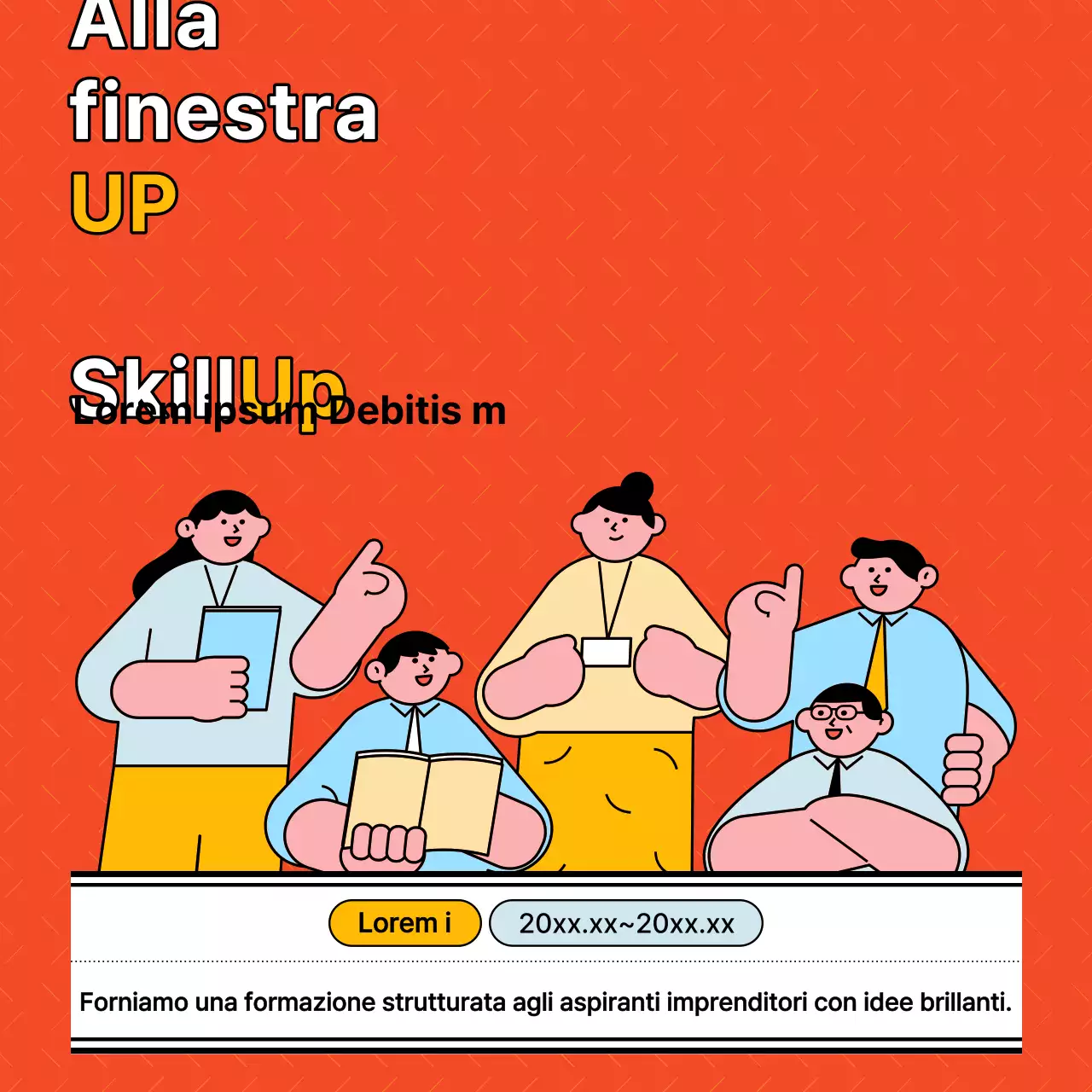 Una semplice proposta di reclutamento arancione per i tirocinanti imprenditoriali