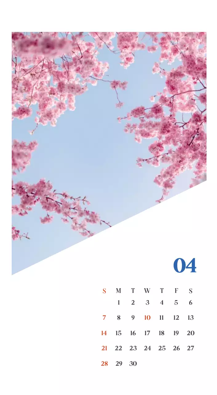 Krankenhauskalender mit saisonalen Landschaftsfotos