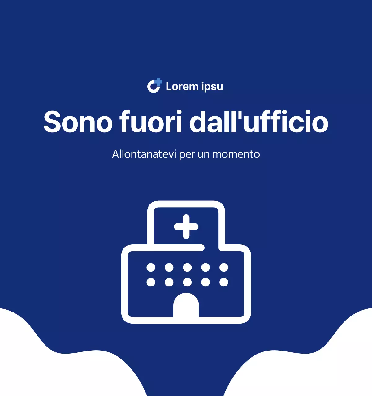 Calendario semplice con illustrazioni pulite in blu