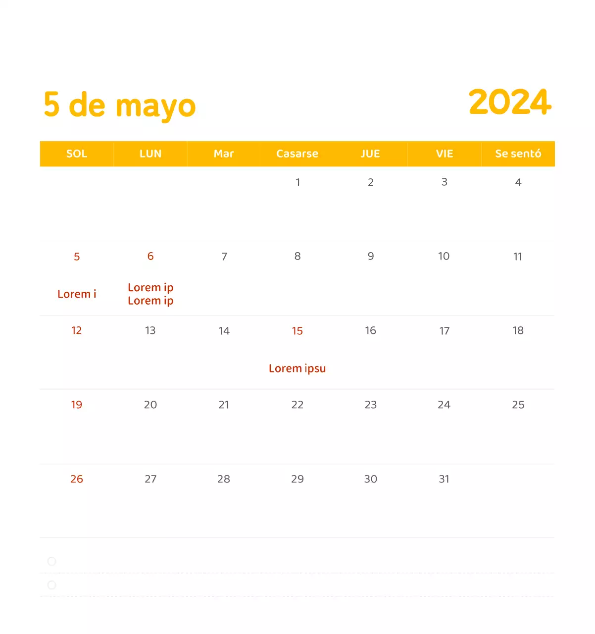 Un calendario con ilustraciones llenas de color y emoción