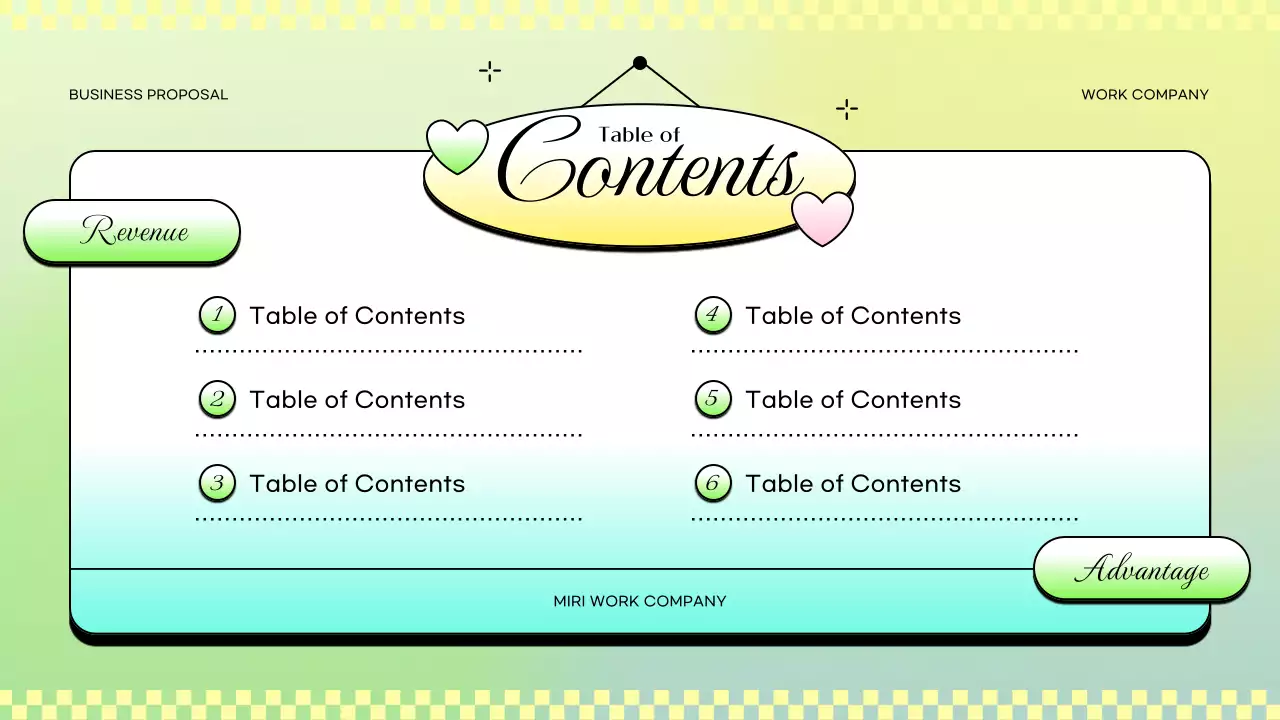 Colorful Retro Business Document Presentation