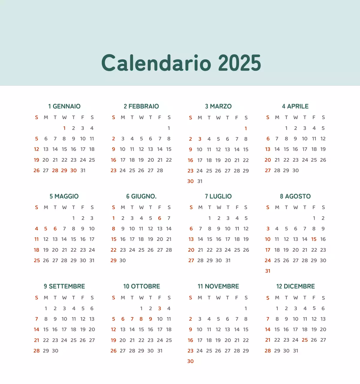 Un calendario con illustrazioni colorate ed emozionali