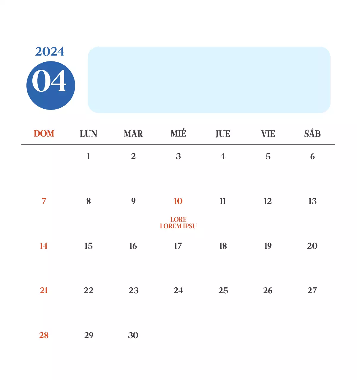 Calendario hospitalario con fotos de paisajes estacionales