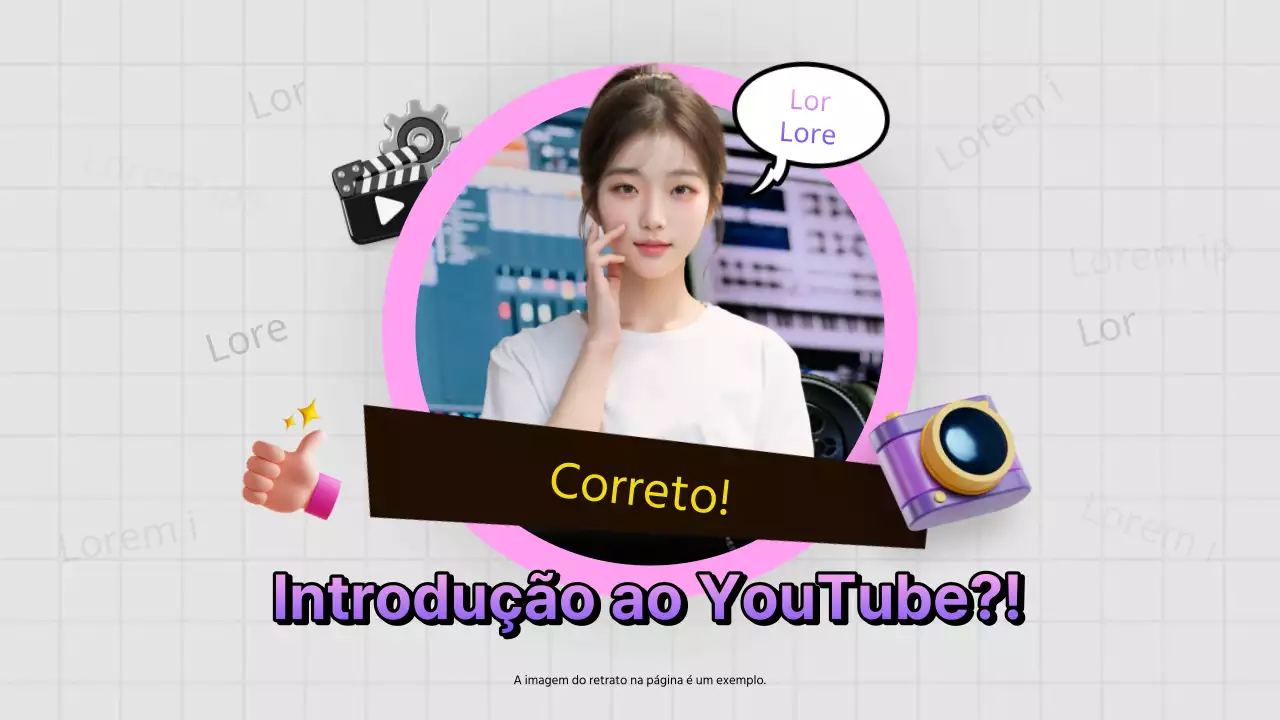 Um primário kitsch para o YouTube em roxo e cinzento