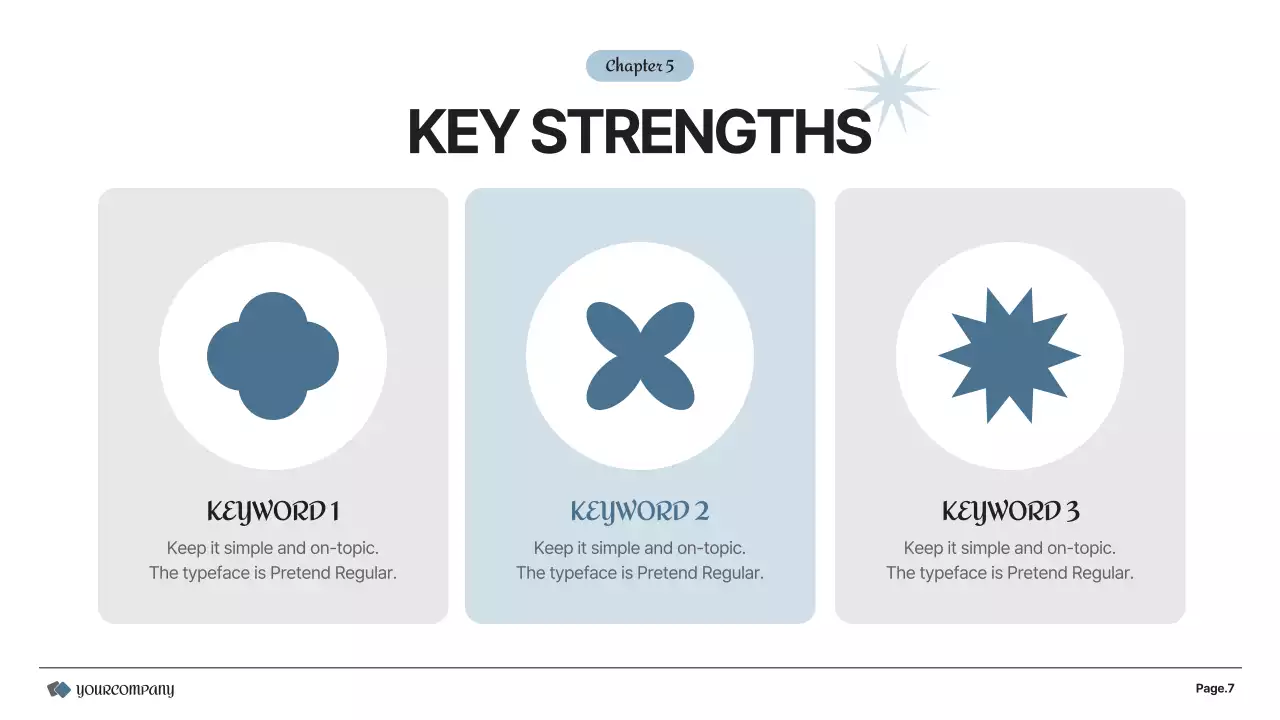 A simple business plan in gray and white