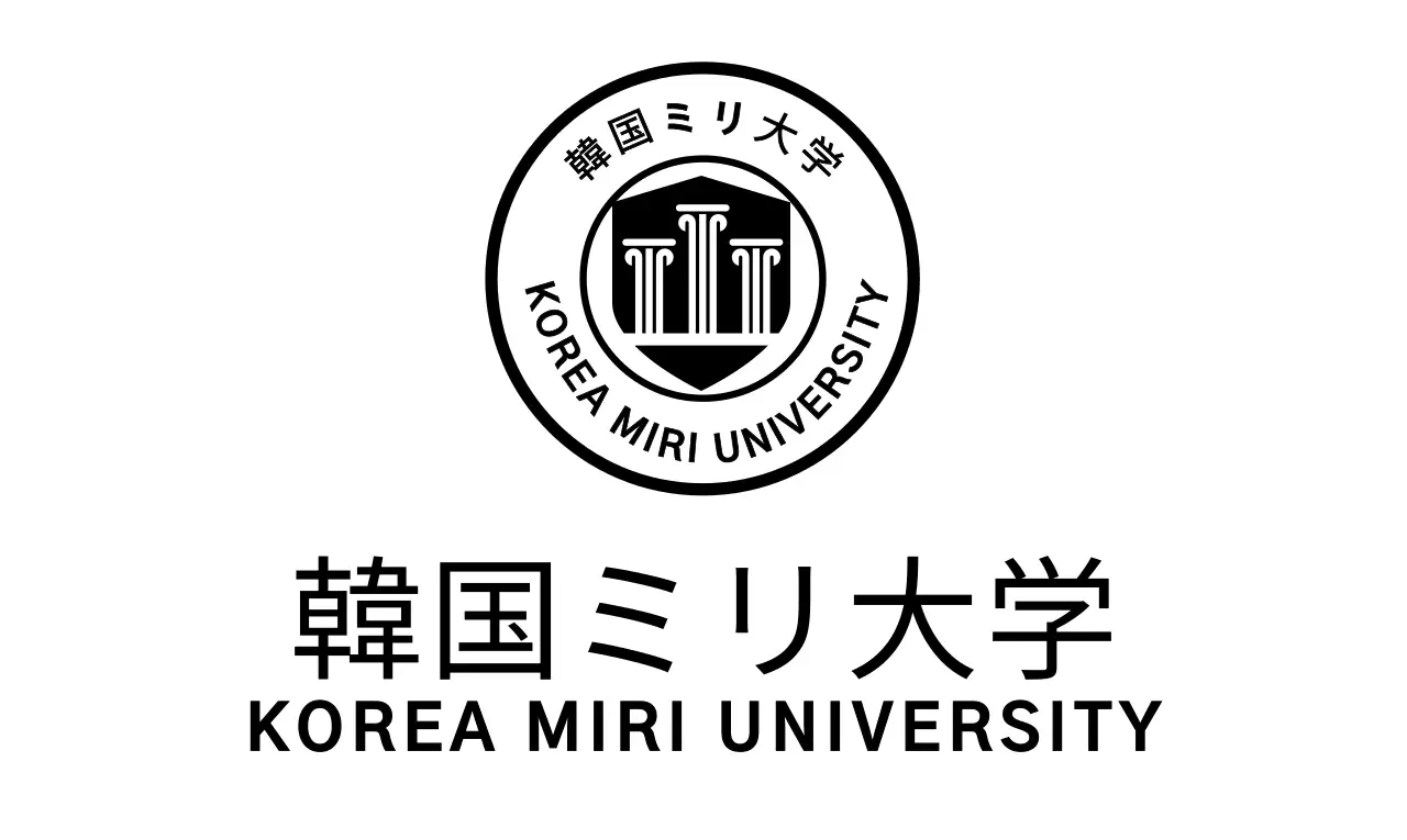 黒のシンボル型大学ロゴのコンセプト