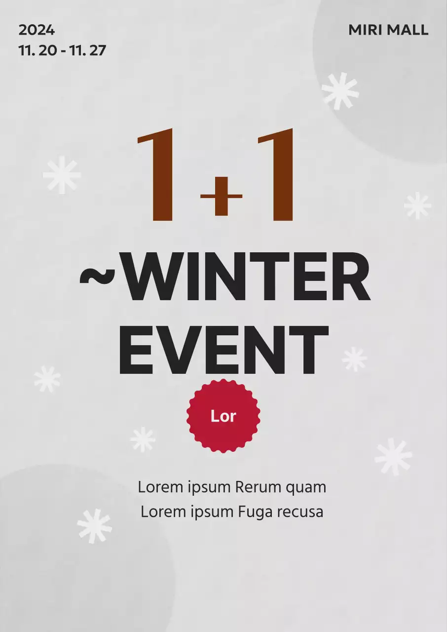 Winter-Promotion Hervorhebung kaufen eine erhalten eine frei mit Rudolph Konzept Typografie auf einem hellgrauen Hintergrund