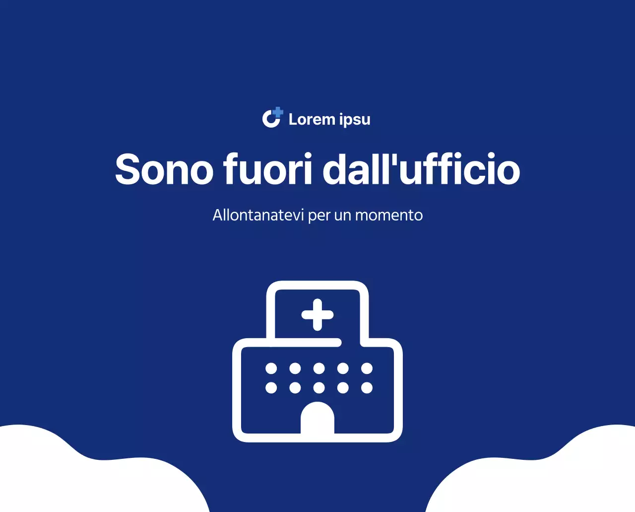 Calendario semplice con illustrazioni pulite in blu