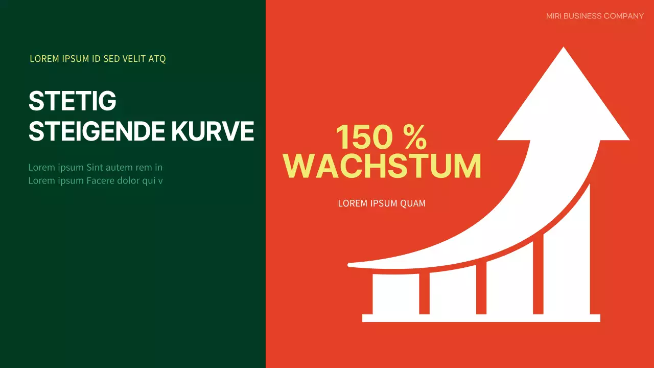 Einfache Besprechungsagenda in Orange und Grün